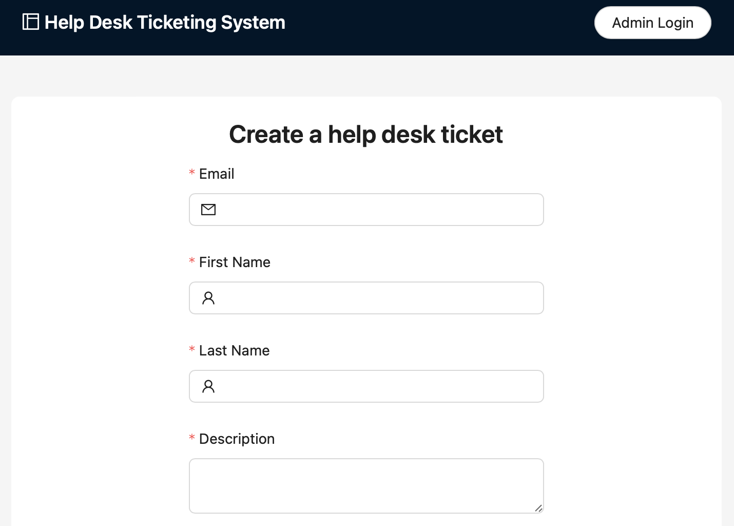 Helpdesk Ticketing System